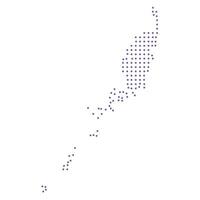 Palau map dotted pattern design purple circle vector