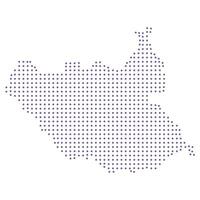 South Sudan map dotted pattern design purple circle vector