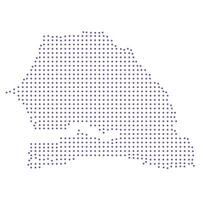 Senegal map dotted pattern design purple circle vector