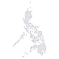 Philippines map dotted pattern design purple circle vector