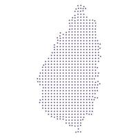 Saint lucia map dotted pattern design purple circle vector