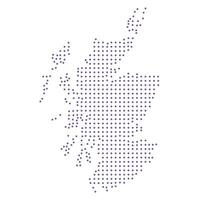 Scotland map dotted pattern design purple circle vector