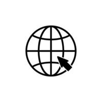 Open web icon in trendy flat style isolated on white background. Website pictogram. Internet symbol for your website design, logo, app, UI. illustration, EPS10 vector