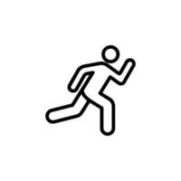 man fast run icon, rush icon. illustration on white background. eps 10. vector