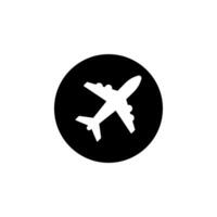 Plane track to point with dashed line way or air lines, airplane icon on white background, eps 10. vector
