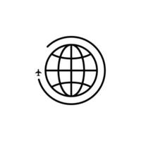 Worldwide icon. for mobile concept and web design. illustration vector