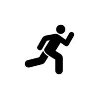man fast run icon, rush icon. illustration on white background. eps 10 vector