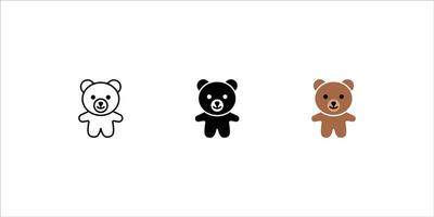 illustration of a set of cute colorful gummy bears vector