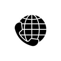 International call, icon in line design. International, call, phone, global, communication, mobile, connection on white background . International call editable stroke icon. vector