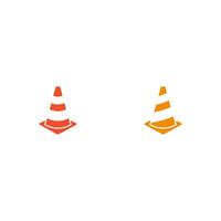 Construction cone icon set, illustration design. Tools collection. on white background. color editable, eps 10. vector