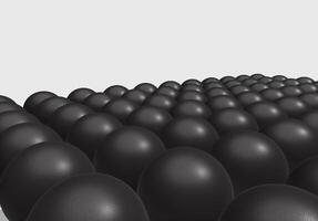 pile of 3d black balls photo