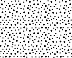 Abstract black dots seamless pattern on white background design for various creative purposes vector