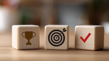 Company Success With Sales Target Achievement, Award Winning and Approval, Including Employee Bonuses and Growth Strategies, Corporate Progress, Team Incentives, And Business Triumph, Cubes photo