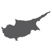 Cyprus map. Map of Cyprus in grey color vector