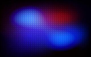 Digital grid pattern abstract background vibrant blue red bokeh light purple dark glow vector