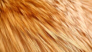 Golden Fur Texture Captured in Close-Up, Showcasing Soft Strands and Warmth With Natural Highlights in Afternoon Light photo