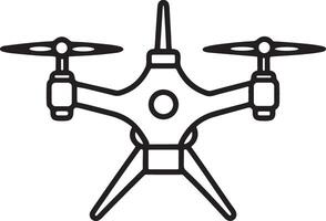 Simple Drone Line Icon vector