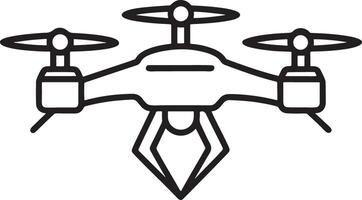 Technology Drone Line Art Icon vector