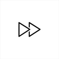 Fast Forward Double Arrow Chevrons vector