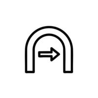 API Gateway Management Outline Icon vector