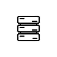 Server Rack Units Hardware Icon vector