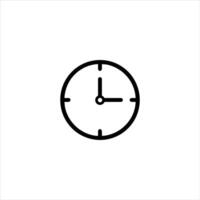 Quarter Hour Analog Clock Display vector