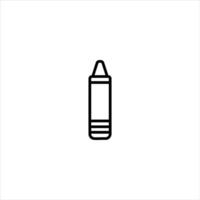 Crayon Conical Tip Drawing Tool vector