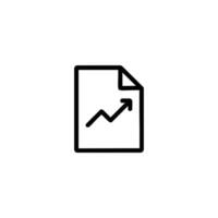 Performance Review Document Chart vector