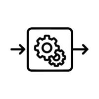 Compiler Process Transformation Outline Icon vector