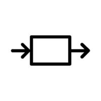 Function Block Method Outline Icon vector
