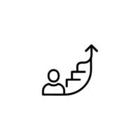 Employee Onboarding Stepped Pathway vector