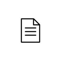 Job Description Document Lines vector