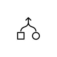 A B Testing Split Arrows vector