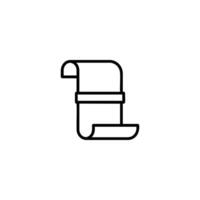 Policy Document Tied Scroll vector