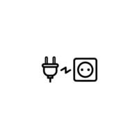 Disconnected Power Plug Symbol vector