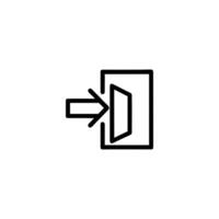 Emergency Exit Route Arrow Doorway vector