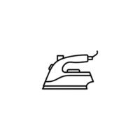 Handheld Clothes Iron In A Simple Style vector