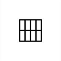 Prison Bars Jail Cell Line Drawing vector