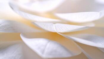 Delicate White Petals Unfurling in a Softly Lit Environment During Springtime Exploration of Nature's Beauty photo
