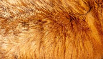 Soft and Vibrant Orange Fur Texture Close Up, Showcasing Natural Patterns and Hues in Warm Lighting photo