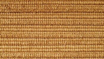 Natural Woven Fabric Texture With Brown Strands From Sustainable Materials Used for Home Decor photo