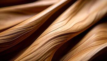 Wooden Textures Showcase Intricate Patterns and Swirls in a Close-Up View of Handcrafted Materials photo
