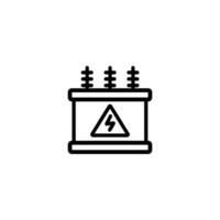 Electrical Transformer Box Design vector