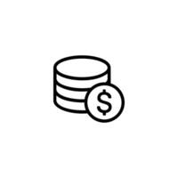 Compensation Salary Stacked Discs vector