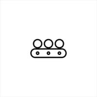 Abstract Assembly Line Flow Drawing vector