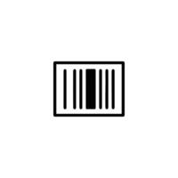 Monochrome Barcode Lines Symbol vector