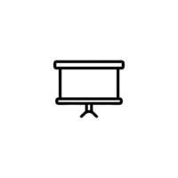Training Presentation Screen Stand vector