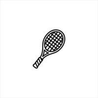 Tennis Racket Oval Head Strings vector