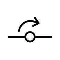 Version Control Commit Point Icon vector