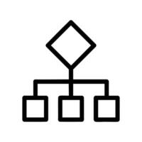 Algorithm Flowchart Logic Outline Icon vector
